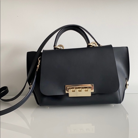 ZAC Zac Posen Eartha Folded Gusset Leather Satchel - Picture 1 of 6